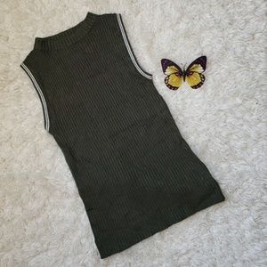 Cloud Chaser Olive Green Sleeveless Top